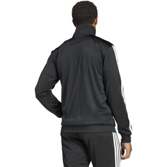 Adidas mens 3-stripes Tricot Track Top Black and White NEW - Picture 4 of 7